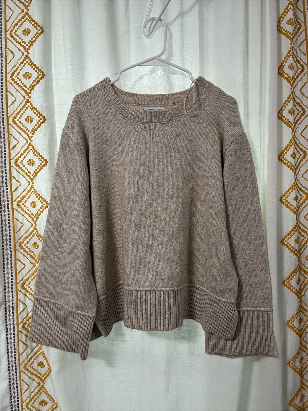 Rachel Zoe Taupe Crewneck Sweater